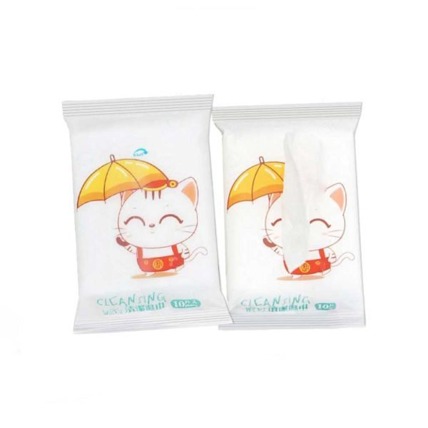 دستمال مرطوب جیبی طرح گربه