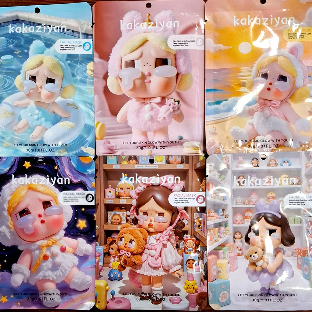 ماسک ورقه‌ای صورت با طرح شخصیت عروسکی کرای بیبی (Crybaby) برند کاکازیان (Kakaziyan)