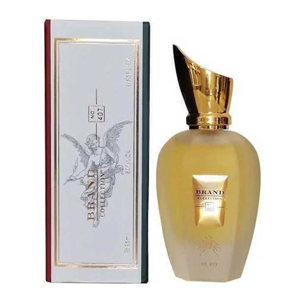 عطر ادو تویلت زنانه و مردانه برند کالکشن کد ۴۰۷ حجم ۲۵ میل مشابه زرجوف ناکسوس