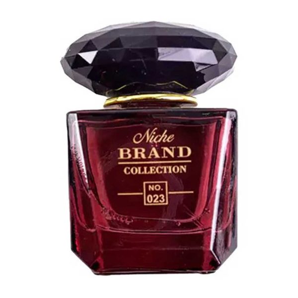 عطر زنانه کالکشن کریستال نویر 023 ادو پرفیوم با شیشه قرمز مارونی، حجم 25 میلی لیتری