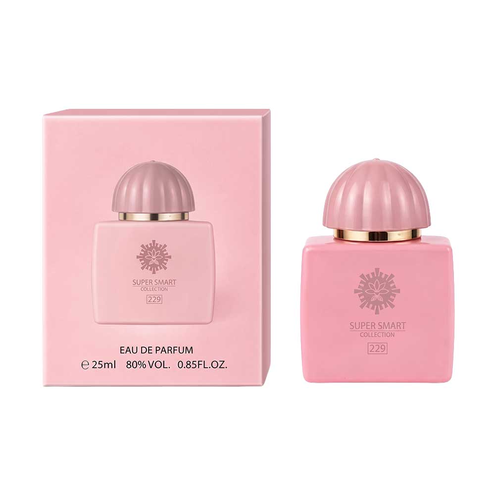 prd-3440 عطر زنانه آمواج گایدنس اسمارت کد 229 سوپر اسمارت 25 میل با شیشه و جعبه صورتی